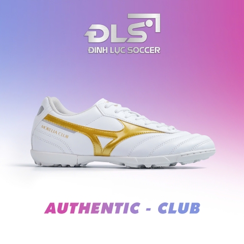 GIÀY BÓNG ĐÁ MIZUNO MORELIA II CLUB AS TF - P1GD260850 - TRẮNG/VÀNG