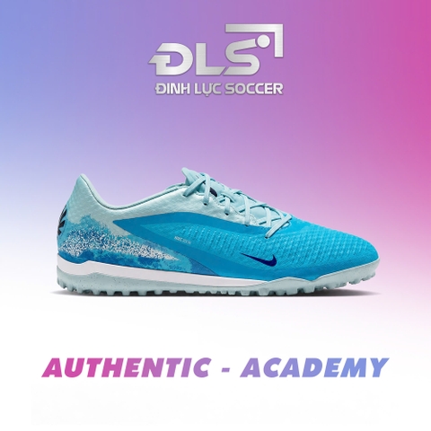 GIÀY BÓNG ĐÁ NIKE PHANTOM 6 LOW ACADEMY TF “ERLING HAALAND” - IQ6396-401- XANH/BĂNG