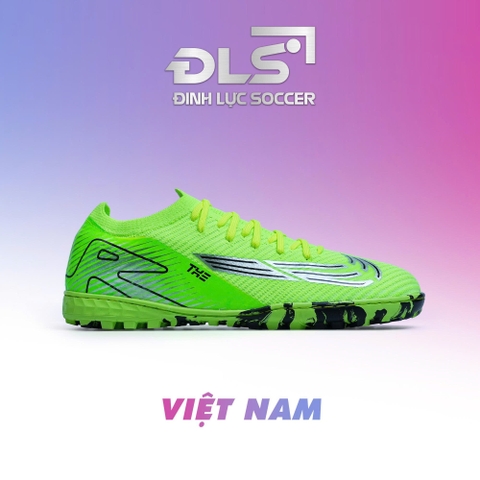 Giày Bóng Đá Việt Nam Vapor 16 Elite Xanh Chuối Vạch Đen TF