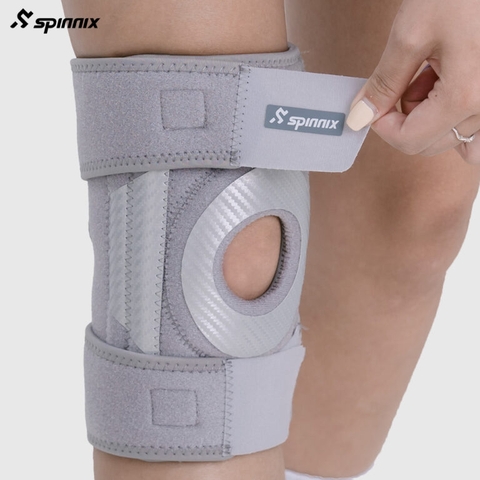 Bó Đầu Gối Thể Thao Cao Cấp Spinnix Novix Xám