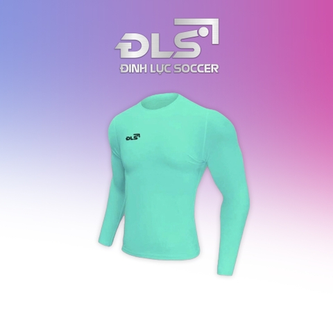 Áo Giữ Nhiệt Thể Thao ĐINH LỰC SOCCER Co Dãn 4 Chiều, Đường Chỉ Công Nghệ Mới, Ôm Sát Cơ Thể XANH MINT