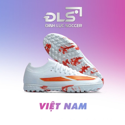 Giày Bóng Đá Việt Nam Vapor 17 Elite Trắng Vạch Đỏ Đồng