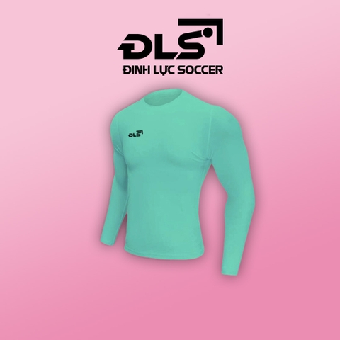 Áo Giữ Nhiệt Thể Thao ĐINH LỰC SOCCER Co Dãn 4 Chiều, Đường Chỉ Công Nghệ Mới, Ôm Sát Cơ Thể XANH MINT