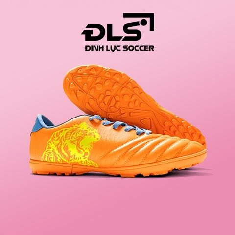Giày Bóng Đá Wika TIGER X Cam Da Nhăn Siêu Nhẹ TF