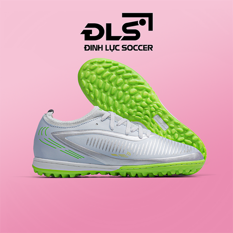 Giày Bóng Đá Việt Nam Winbro Phantom 6 Pro Xám Đế Xanh Chuối TF
