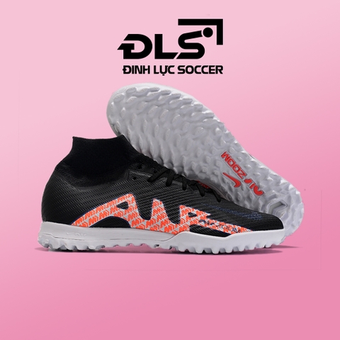 Giày Bóng Đá Nike Superfly 9 Elite Đen Cam Cổ Cao TF