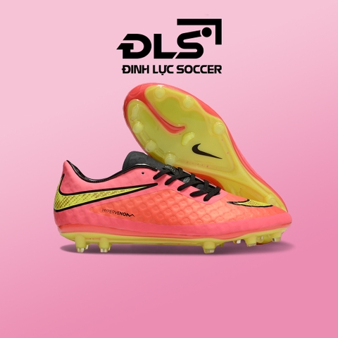 Giày Bóng Đá Nike Hypervenom Phantom WC14 Đỏ Hồng Vạch Vàng FG