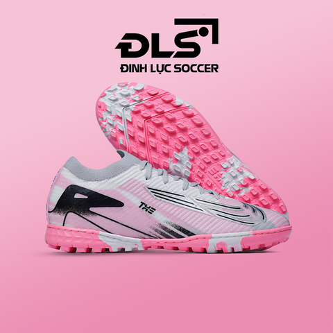 Giày Bóng Đá Việt Nam Vapor 16 Elite Xám Hồng Vạch Đen TF