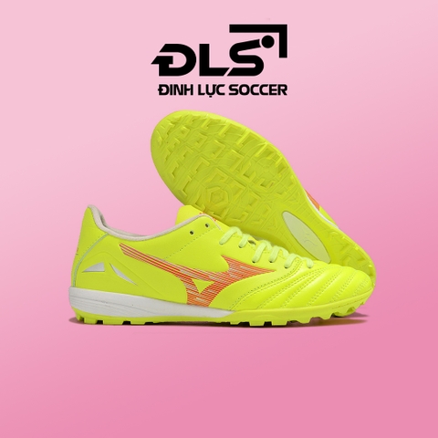 Giày Bóng Đá Mizuno Neo 4 Pro Xanh Chuối Vạch Đỏ TF