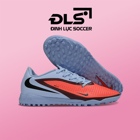 Giày Bóng Đá Nike Phantom 6 Academy Xám Đỏ Vạch Đen TF