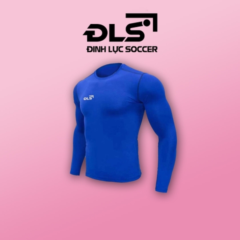 Áo Giữ Nhiệt Thể Thao ĐINH LỰC SOCCER Co Dãn 4 Chiều, Đường Chỉ Công Nghệ Mới, Ôm Sát Cơ Thể XANH DƯƠNG
