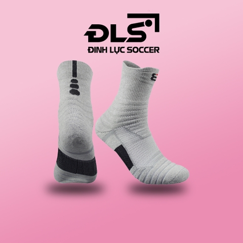 Tất Dệt Kim Thể Thao Chống Trơn Sport 8 Màu Ghi