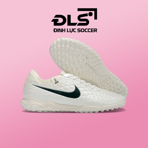 Giày Bóng Đá Nike Tiempo Legend 10 Pro Trắng Vạch Xanh Bản Kỉ Kiệm TF