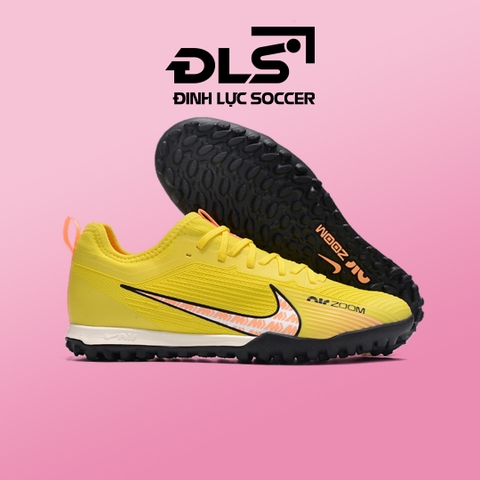 Giày Bóng Đá Nike Vapor 15 Pro Vàng Vạch Đen V1 TF