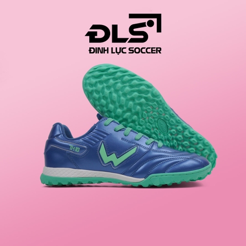 Giày Bóng Đá Wika Tuấn Hải TH10 Xanh Navy Đế Chuối TF