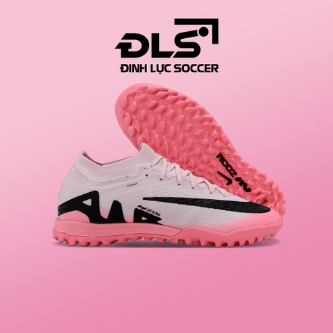 Giày Bóng Đá Nike Mercurial Vapor 15 Elite Hồng Vạch Đen TF