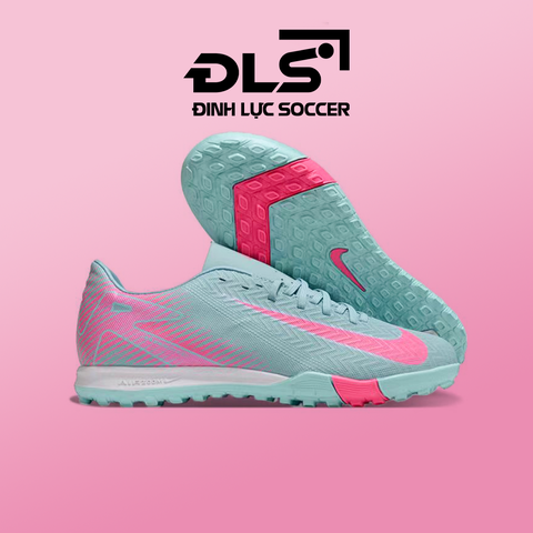 Giày Bóng Đá Nike Vapor 16 Academy Xanh Ngọc Vạch Hồng Phiên Bản V2 TF