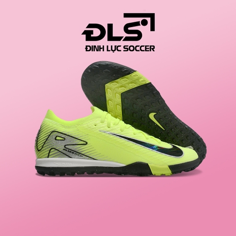 Giày Bóng Đá Trẻ Em Nike Mercurial Vapor 16 Elite Xanh Chuối Gót Xám Cổ Lửng TF