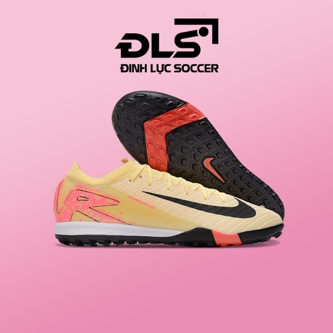Giày Bóng Đá Mercurial Vapor 16 Elite Mbappe Vàng Vạch Đen TF