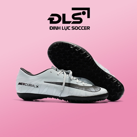 Giày Bóng Đá Nike Mercurial Vic 6 CR7 Trắng Xám TF