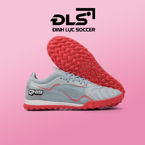 Giày Bóng Đá Wika QH19 Z-VOL x Quang Hải New Version 2024 Xám Hồng TF
