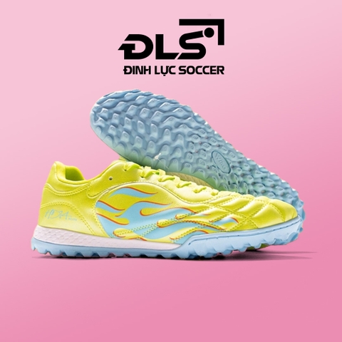 Giày Bóng Đá Wika Hoàng Đức 14 Elite Born To Burn Xanh Chuối TF