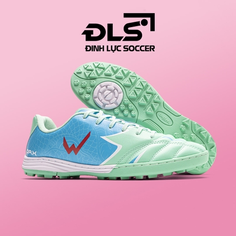 Giày Bóng Đá Wika DRX x Hoàng Đức 2024 Xanh Aqua TF