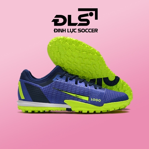 [HÀNG HOT CÓ SẴN]  Giày Bóng Đá Mercurial Vapor 14 Pro Xanh Than Vạch Chuối Cổ Lửng TF