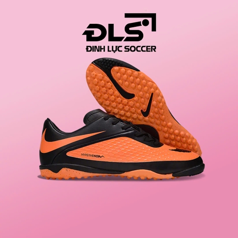 Giày Bóng Đá Nike Hypervenom Phelon Đen Cam TF
