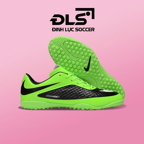 Giày Bóng Đá Nike Hypervenom Phelon Xanh Chuối Vạch Đen TF