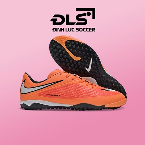 Giày Bóng Đá Nike Hypervenom Phelon Cam Vạch Trắng TF