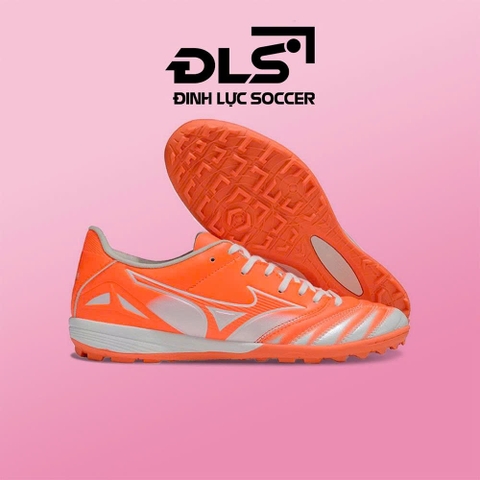 Giày Bóng Đá Mizuno Neo 4 Cam Trắng Đế Cam TF
