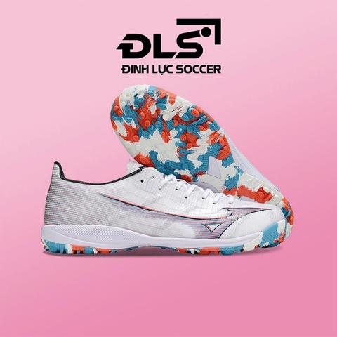 Giày Bóng Đá Mizuno Alpha II Elite Trắng Xám TF