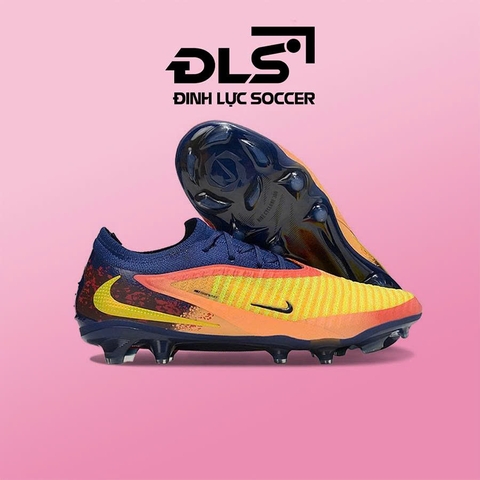 Giày Bóng Đá Nike Phantom 6 Elite Erling Haaland Navy Vàng Cam Cổ Lửng FG