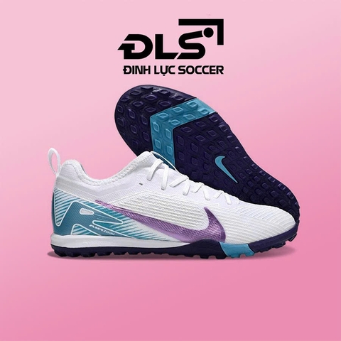 Giày Bóng Đá Nike Mercurial Vapor 16 Pro 2025 Hologram Trắng Xanh Cổ Lửng TF