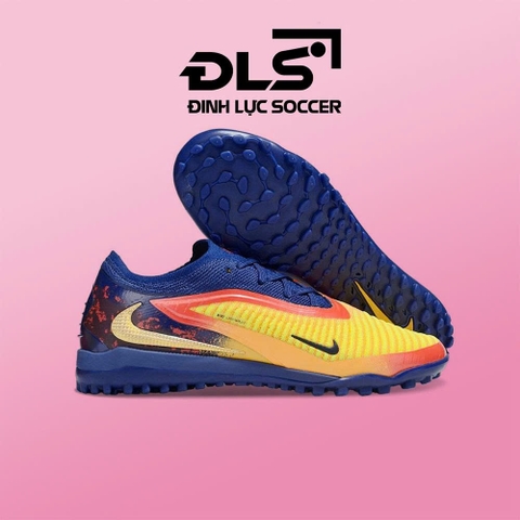 Giày Bóng Đá Nike Phantom 6 Low Elite Erling Haaland Vàng Cam Gót Navy TF