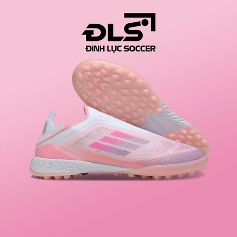 Giày Bóng Đá Adidas F50 Elite Laceless Lamine Yamal Hồng Không Dây TF