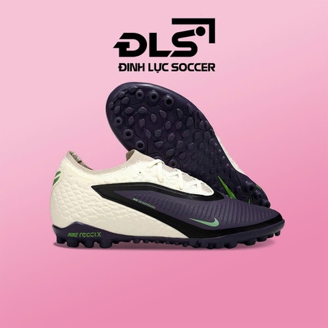 Giày Bóng Đá Nike Phantom 6 Pro Tím Gót Trắng Cổ Lửng TF