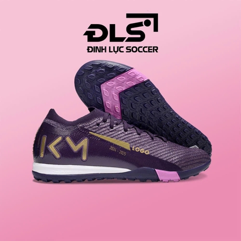 Giày Bóng Đá Mercurial Vapor 16 Elite Mbappe Tím Vàng Gold Cổ Lửng TF