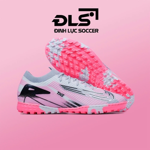 Giày Bóng Đá Việt Nam Vapor 16 Elite Xám Hồng Vạch Đen TF