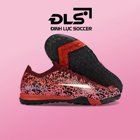 Giày Bóng Đá Mercurial Vapor 16 Elite United Safari Đỏ Vạch Xám Cổ Lửng TF