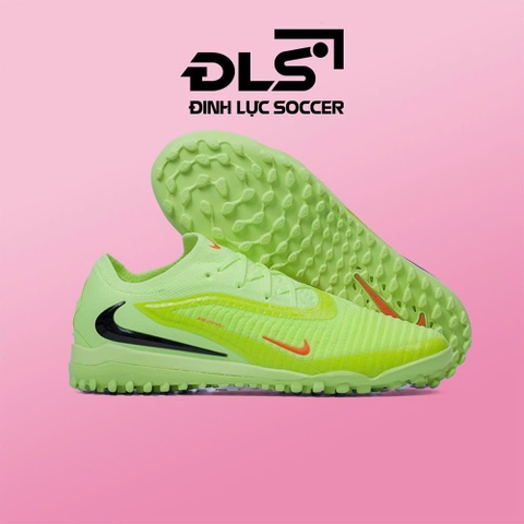 Giày Bóng Đá Nike Phantom 6 Low Elite Vàng Chanh Vạch Đen TF