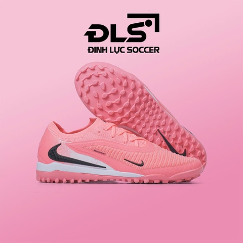Giày Bóng Đá Nike Phantom 6 Low Elite Hồng Trắng Vạch Đen TF
