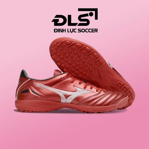 Giày Bóng Đá Mizuno Neo 4 Pro Đế Đệm Đỏ Ruby Gót Đen TF