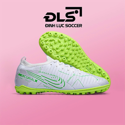 Giày Bóng Đá Việt Nam Vic 6 Elite Trắng Xanh Lá Đế Xanh TF
