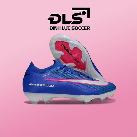 Giày Bóng Đá Nike Mercurial Vapor 16 Elite Xanh Coban Vạch Trắng Hồng Cổ Lửng FG