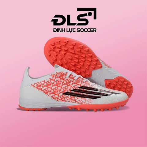 Giày Bóng Đá Adidas F50 Elite Trắng Hoa Hồng Đỏ TF