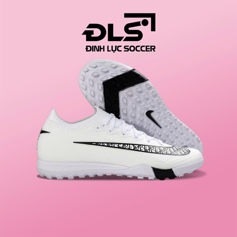 Giày Bóng Đá Trẻ Em Nike Mercurial Vapor 16 Elite Trắng Dior Vạch Đen TF