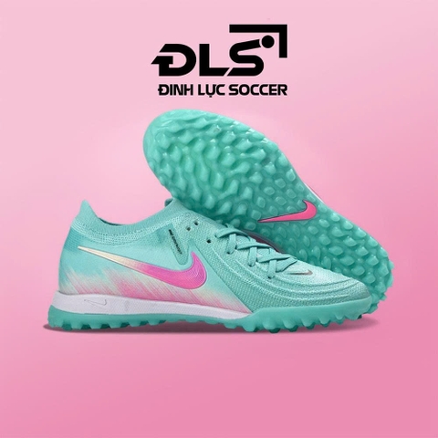 Giày Bóng Đá Nike Phantom GX2 Elite Xanh Mint Vạch Tím Hồng TF