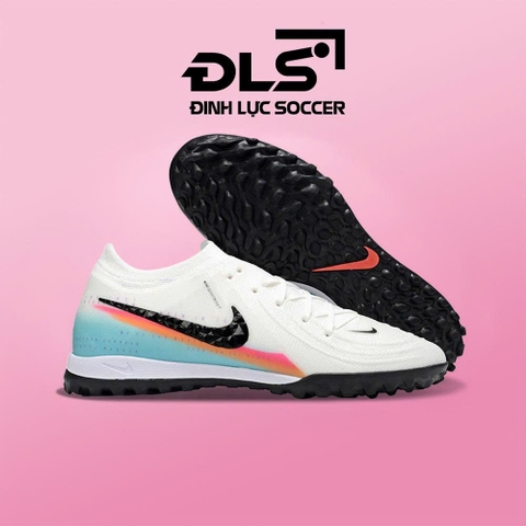 Giày Bóng Đá Nike Phantom GX2 Elite Trắng Gót Xanh Cam TF